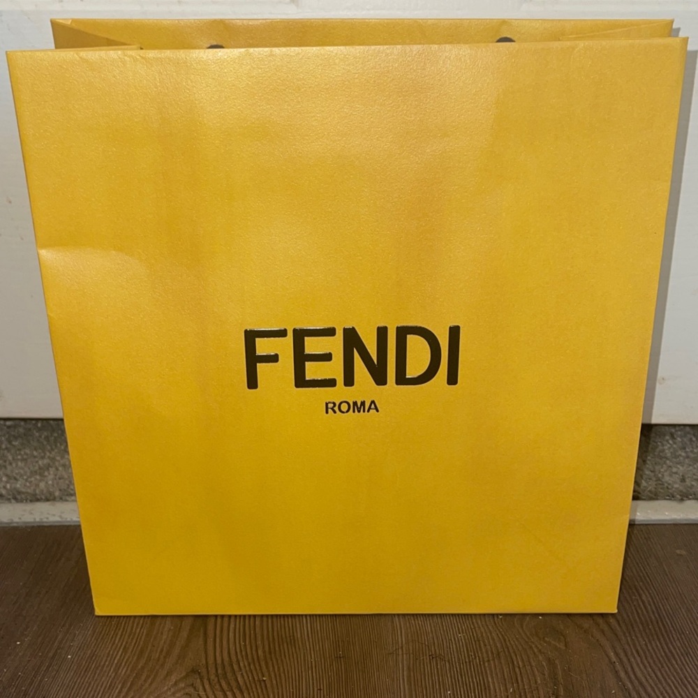 Fendi Vibrant Yellow Shopping Bag